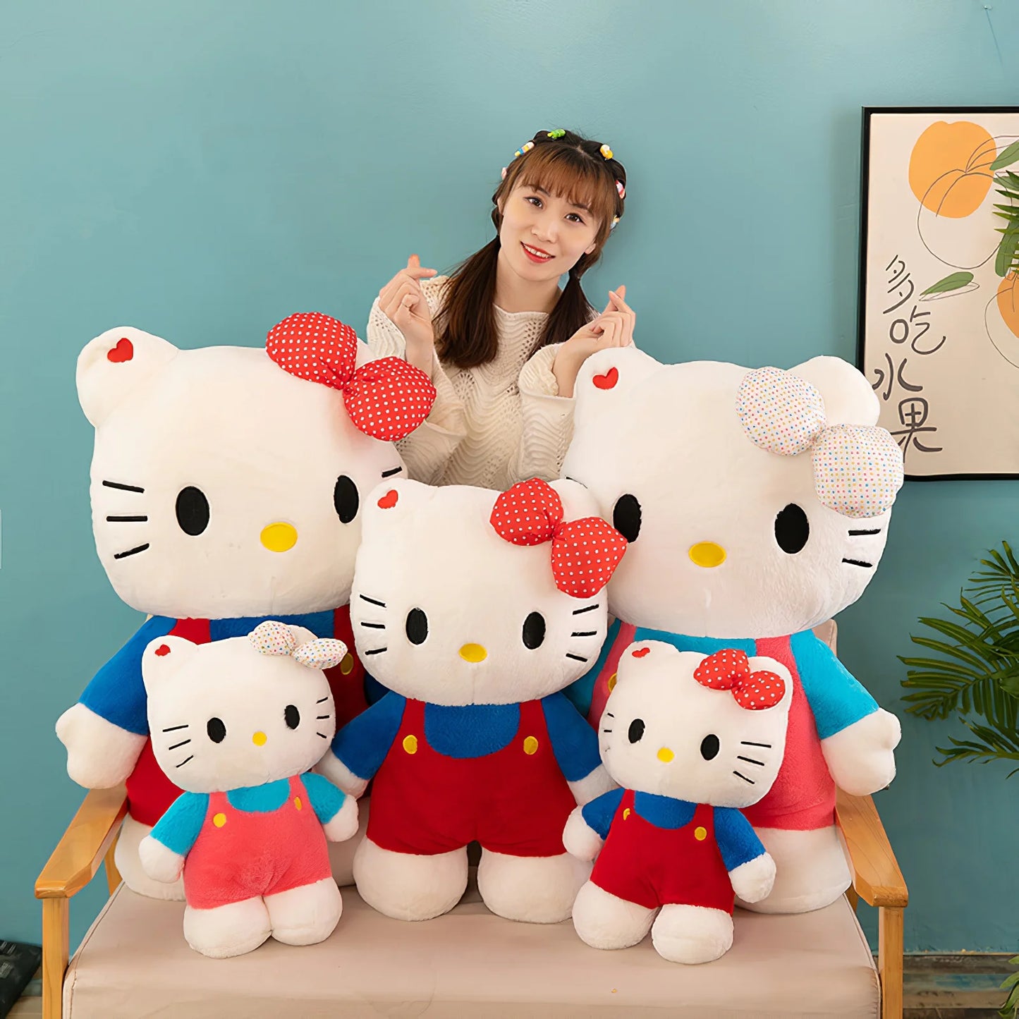 Hello Kitty Large Kawaii 40cm, 60cm 80cm Plushie