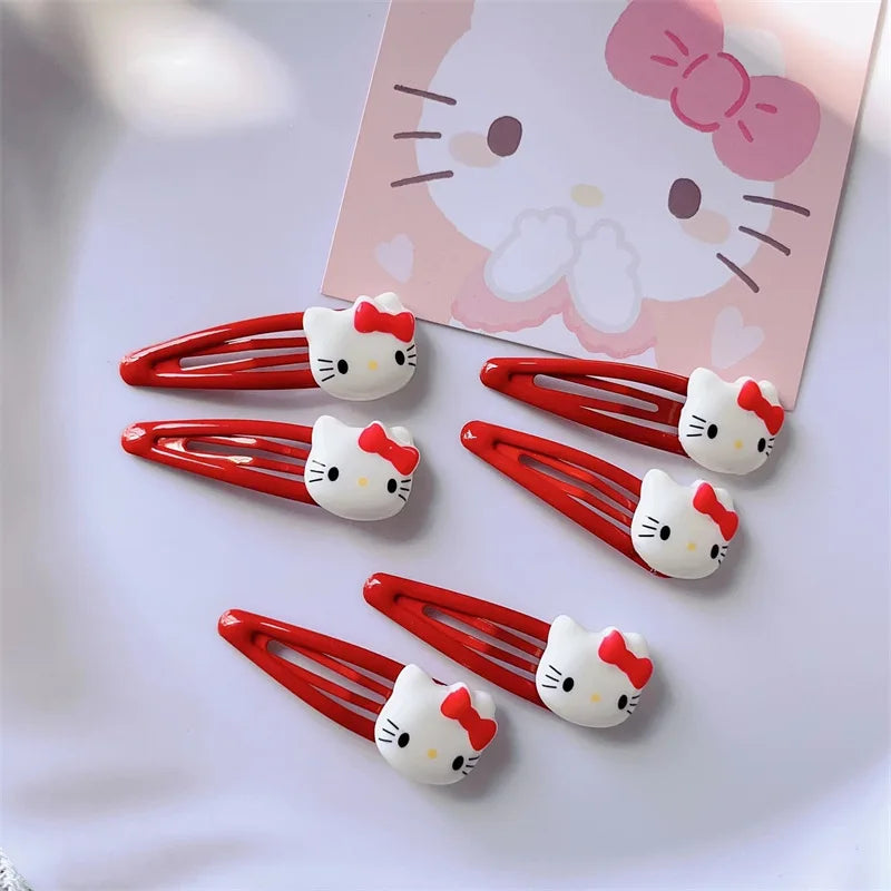 Hello Kitty Barrettes Hair Clips