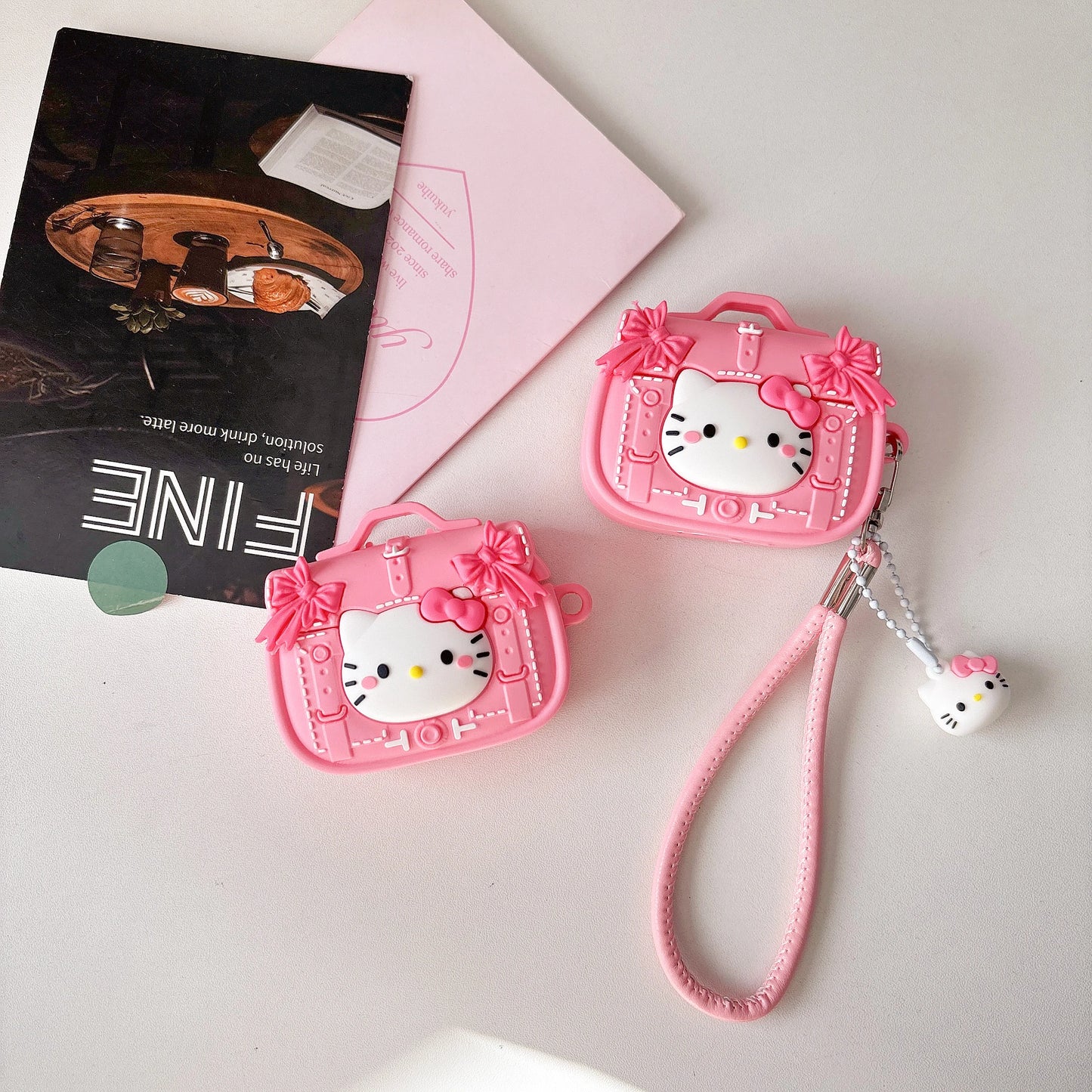 Hello Kitty Pink Bow Purse Airpods Case