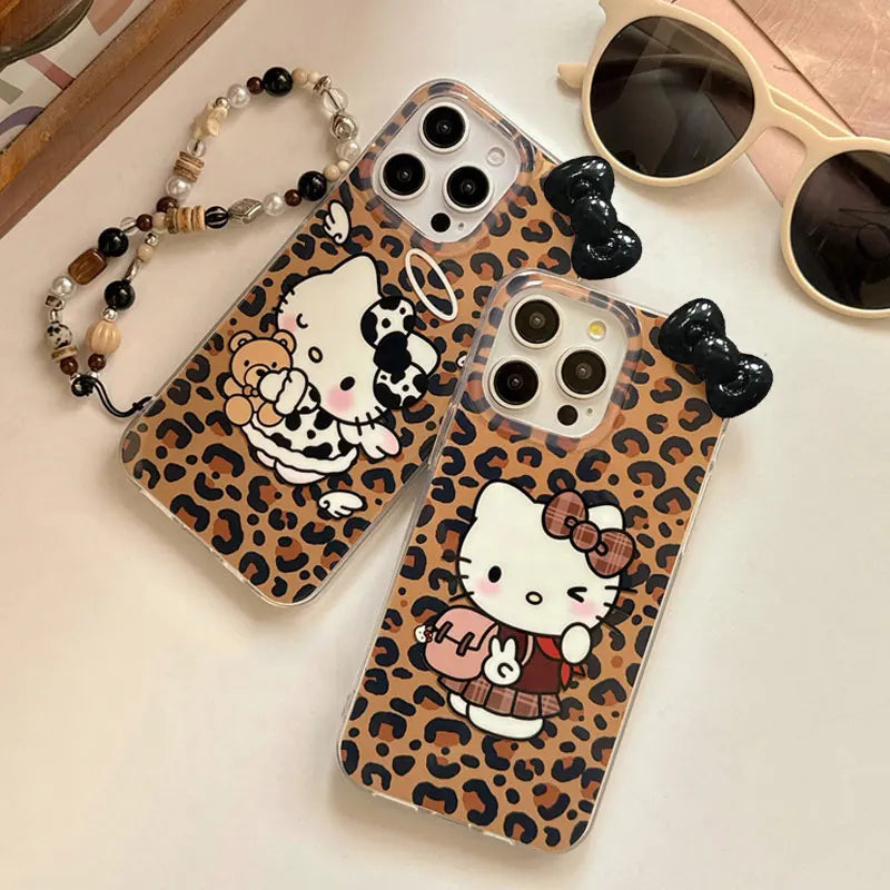 Hello Kitty Leopard Print Phone Case