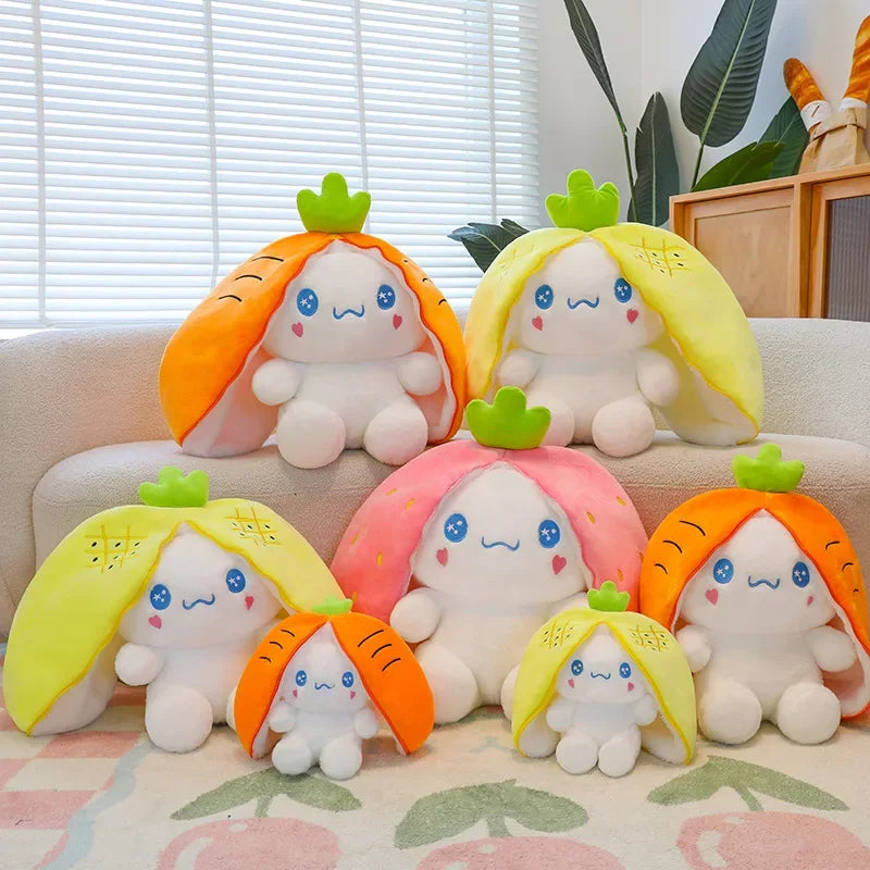 Cinnamoroll Strawberry Head Kawaii Fruit Plushie