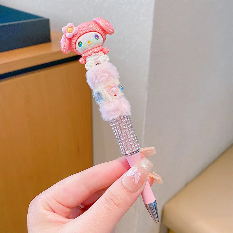 Sanrio Kawaii Plush Bead String Pen