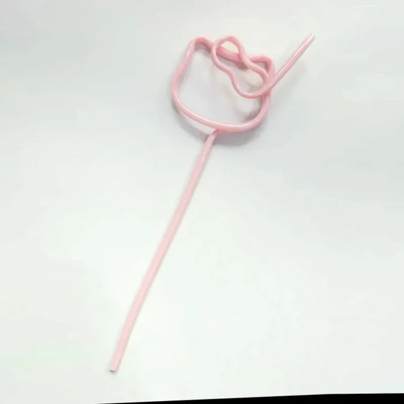 Hello Kitty Colored Drinking Straws