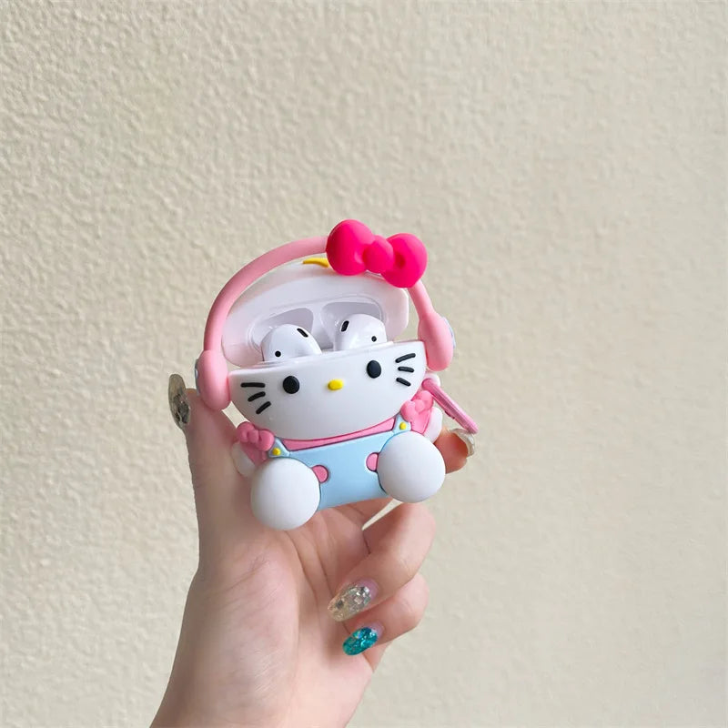 Hello Kitty Music Headphones Airpods Case