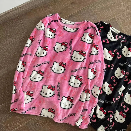 Hello Kitty Long Sleeve Pajamas Top