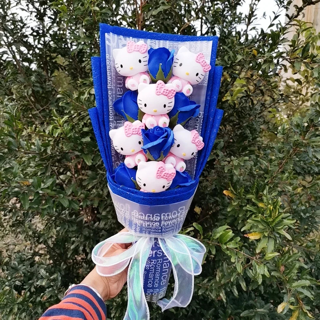 Hello Kitty Plush Flower Rose Bouquet