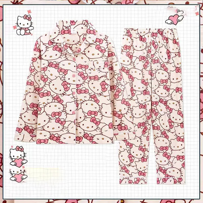 Hello Kitty Kawaii Sleepwear Pajamas Set