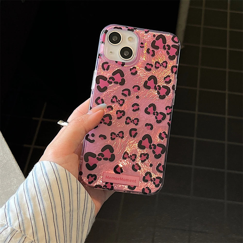 Kawaii Animal Bow Print Phone Case