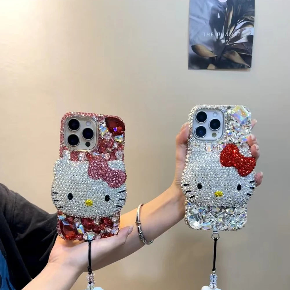 Hello Kitty Rhinestone Gem Phone Case