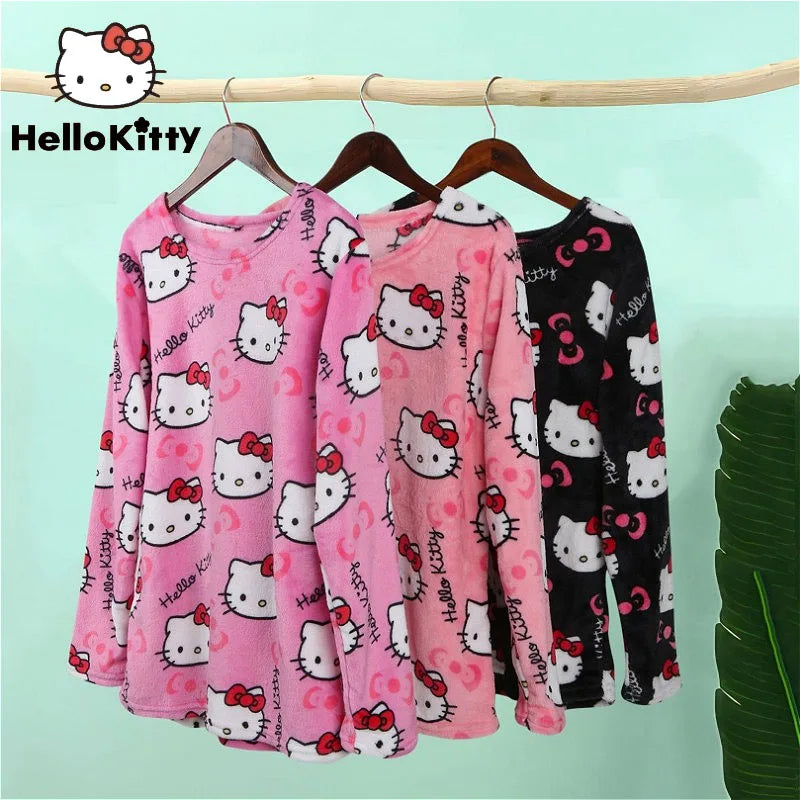 Hello Kitty Long Sleeve Pajamas Top