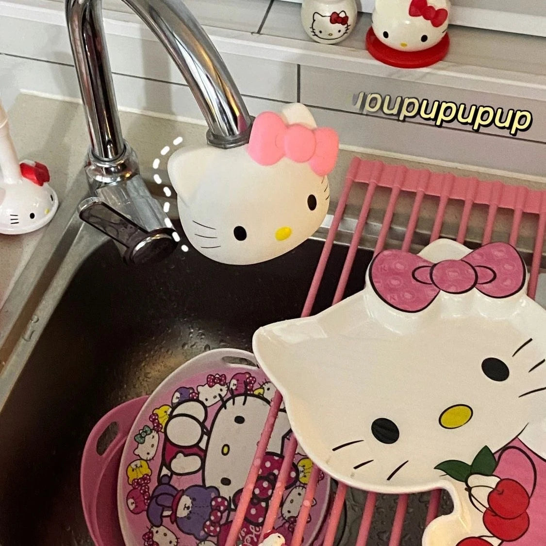 Hello Kitty Kitchen Shower Faucet Kawaii Splash-proof Faucet