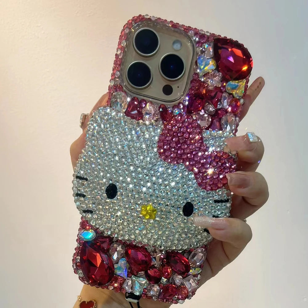 Hello Kitty Rhinestone Gem Phone Case