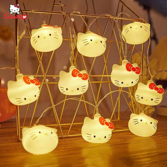 Hello Kitty LED Lights String: Adorable Anime Atmosphere Decoration