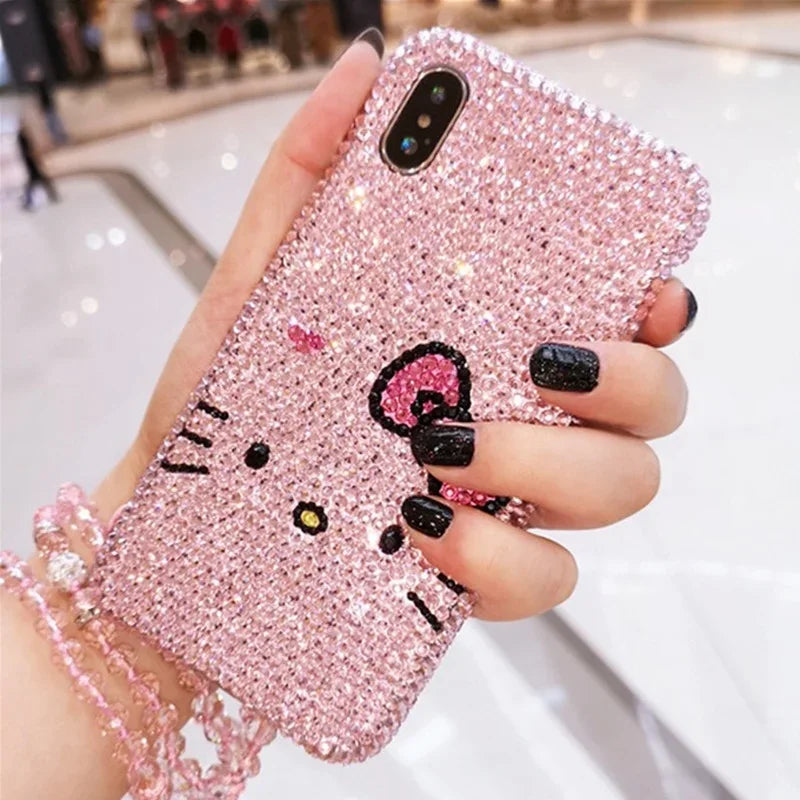 Hello Kitty Rhinestone Pink Bow Phone Case