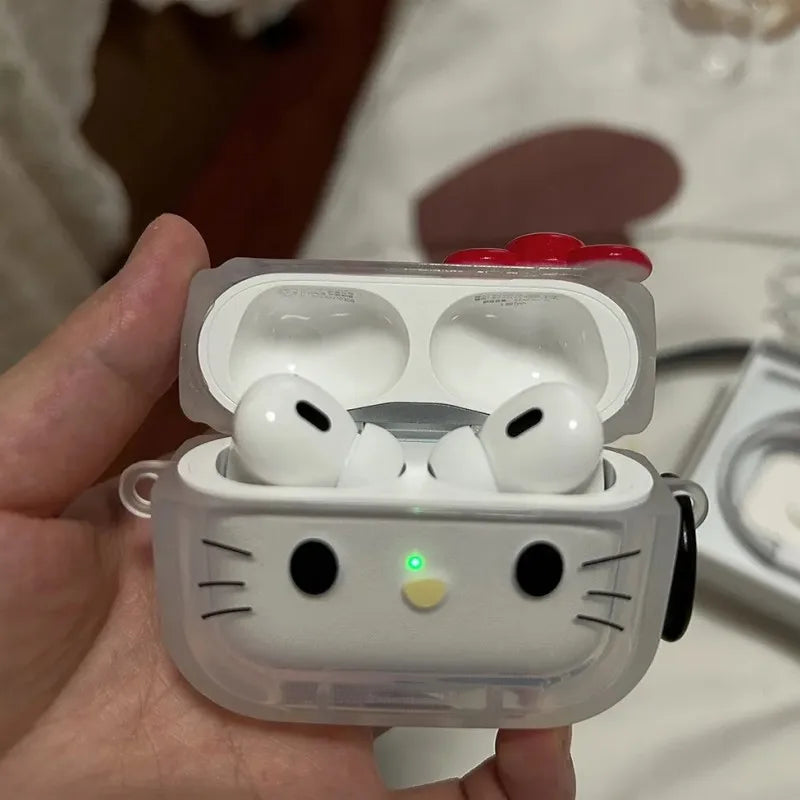 Hello Kitty Cute Clear Airpods Case