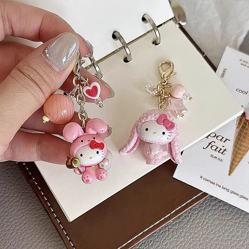 Hello Kitty Spring Kawaii Keychain 3D Pendants