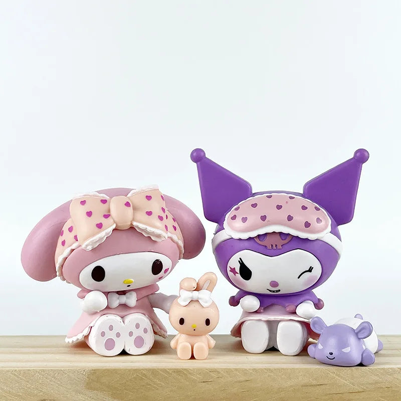 Sanrio Blind Box Cute Kuromi x My Melody  Pajamas Series Collection