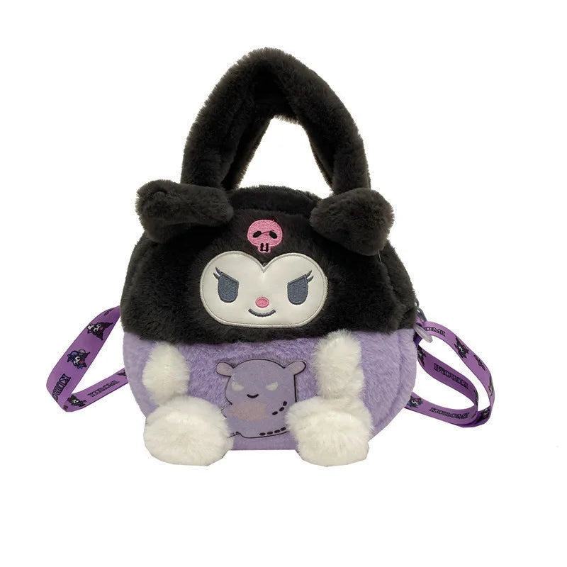 Sanrio Kawaii Plush Fluffy Soft Bag