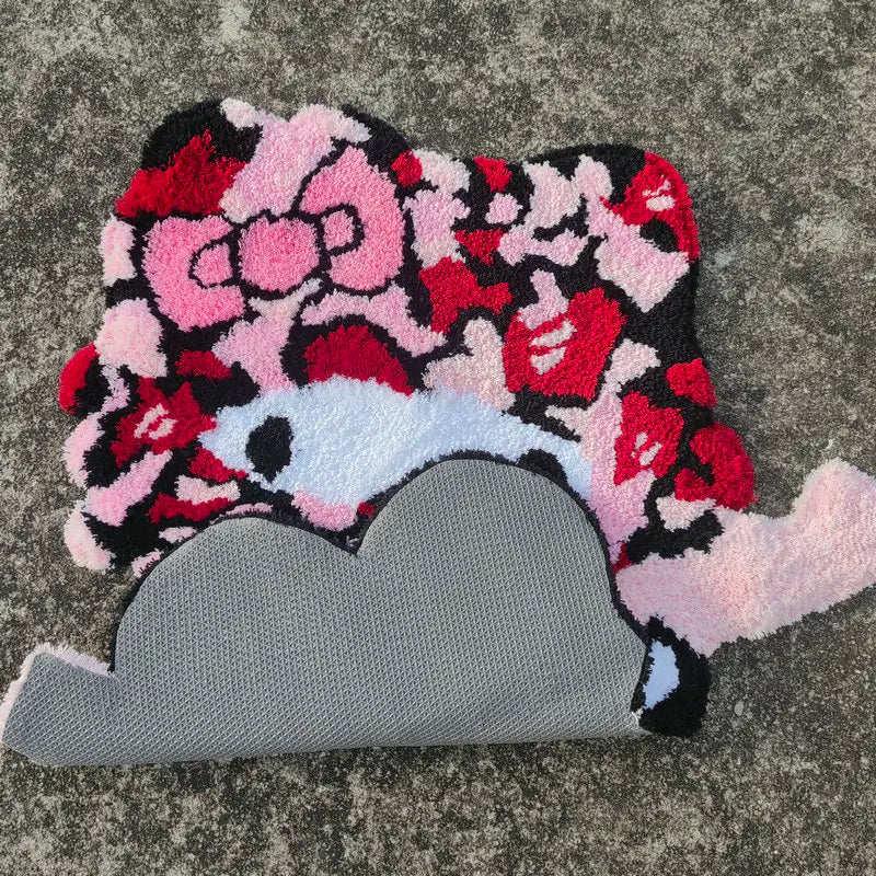 Hello Kitty Pink Ski Mask Rug