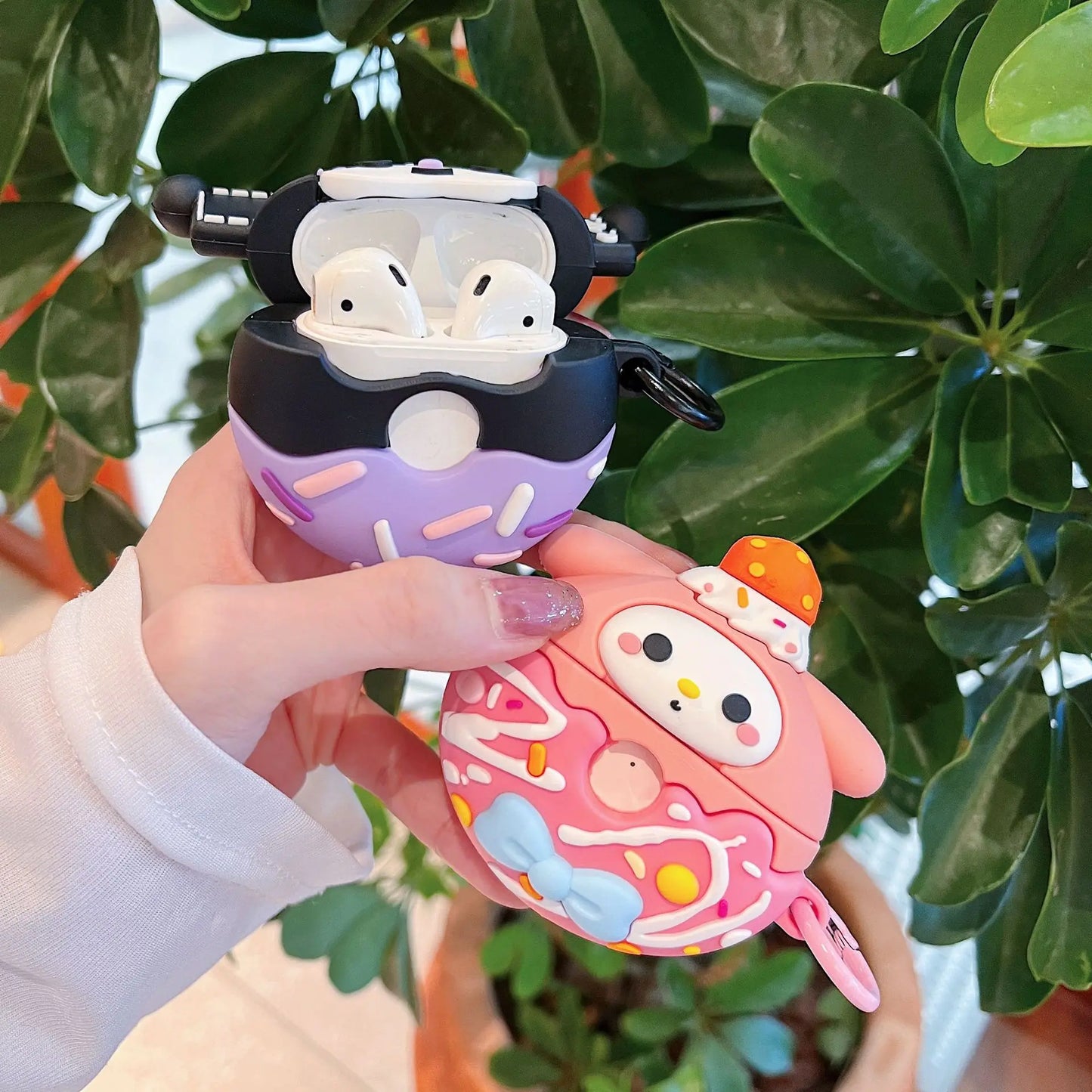 My Melody & Kuromi Donut Airpods Case