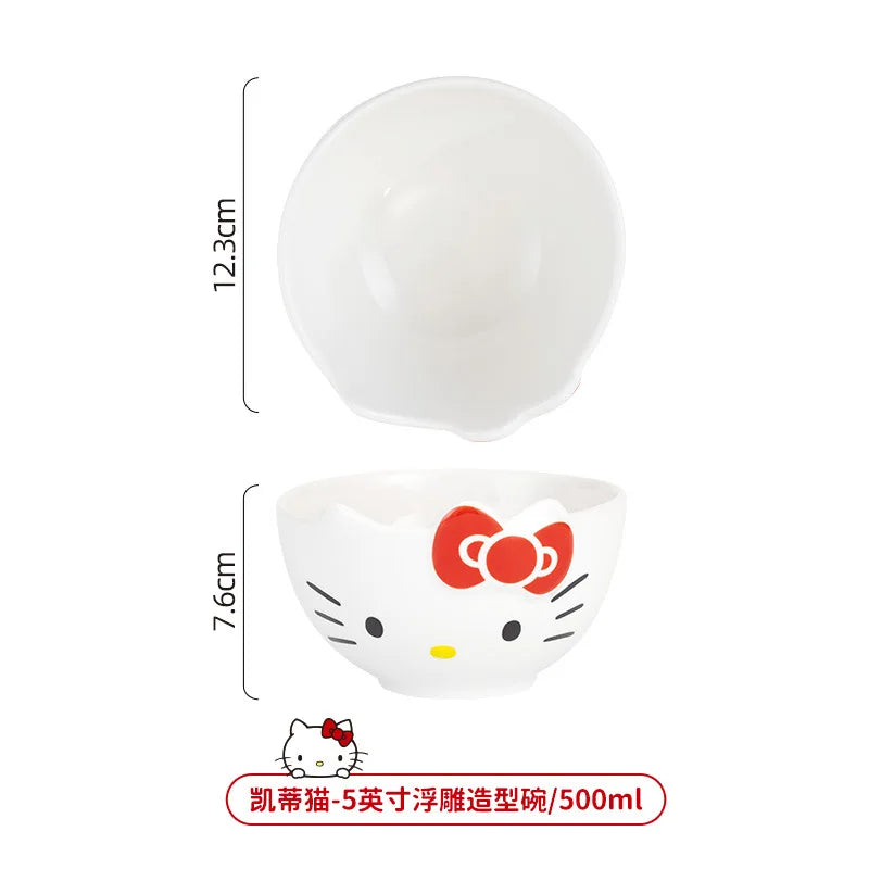 Sanrio Kawaii Ceramic Bowls Tableware