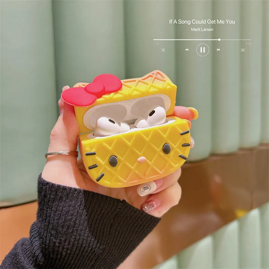 Hello Kitty Waffle Airpods Case