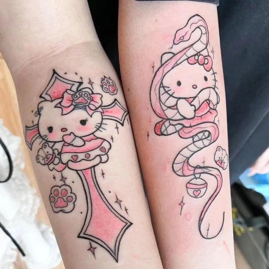 Hello Kitty Kawaii Tattoo Sticker