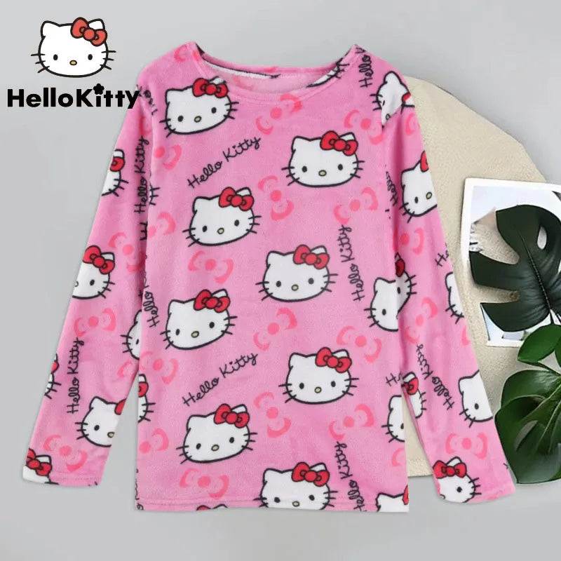 Hello Kitty Long Sleeve Pajamas Top