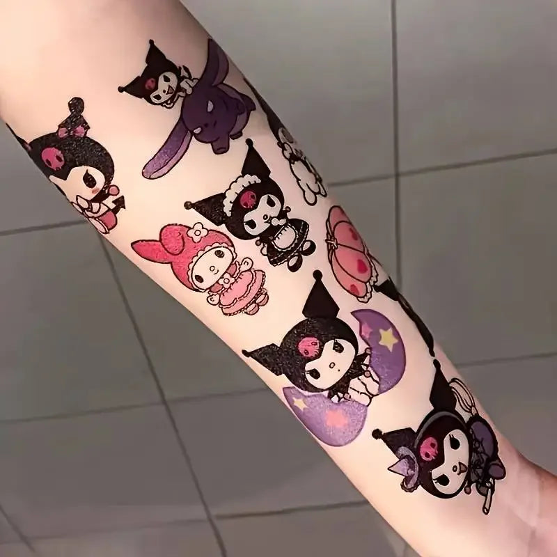 Hello Kitty x Kuromi Sanrio Tattoo Stickers