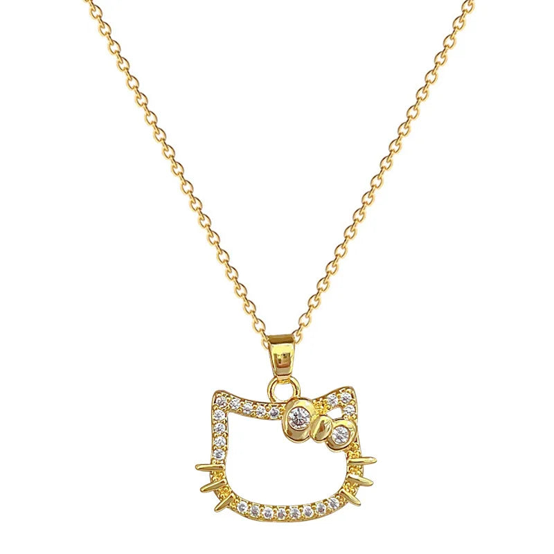 Hello Kitty Gold Pendant Necklace