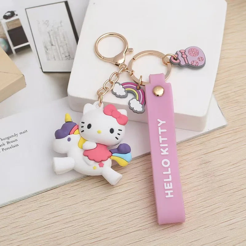 Sanrio Unicorn Kawaii Series Keychain Hello Kitty x My Melody x Cinnamoroll x Little Twin Stars Charms Keychain Pendant