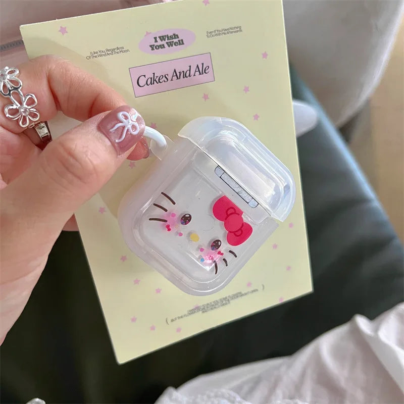 Hello Kitty Clear Kawaii Airpods Case