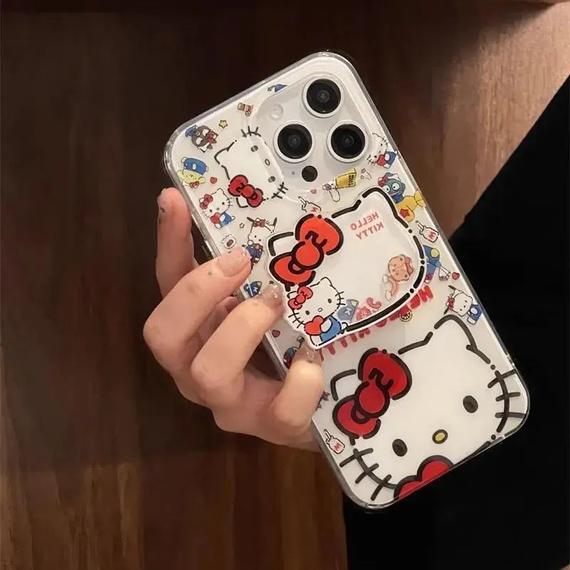 Hello Kitty Sticker Clear Phone Case