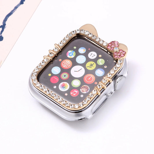 Hello Kitty Rhinestone Bling Apple iWatch Case