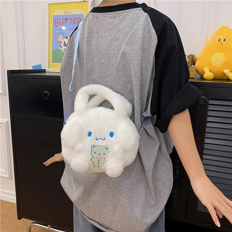 Sanrio Kawaii Plush Fluffy Soft Bag