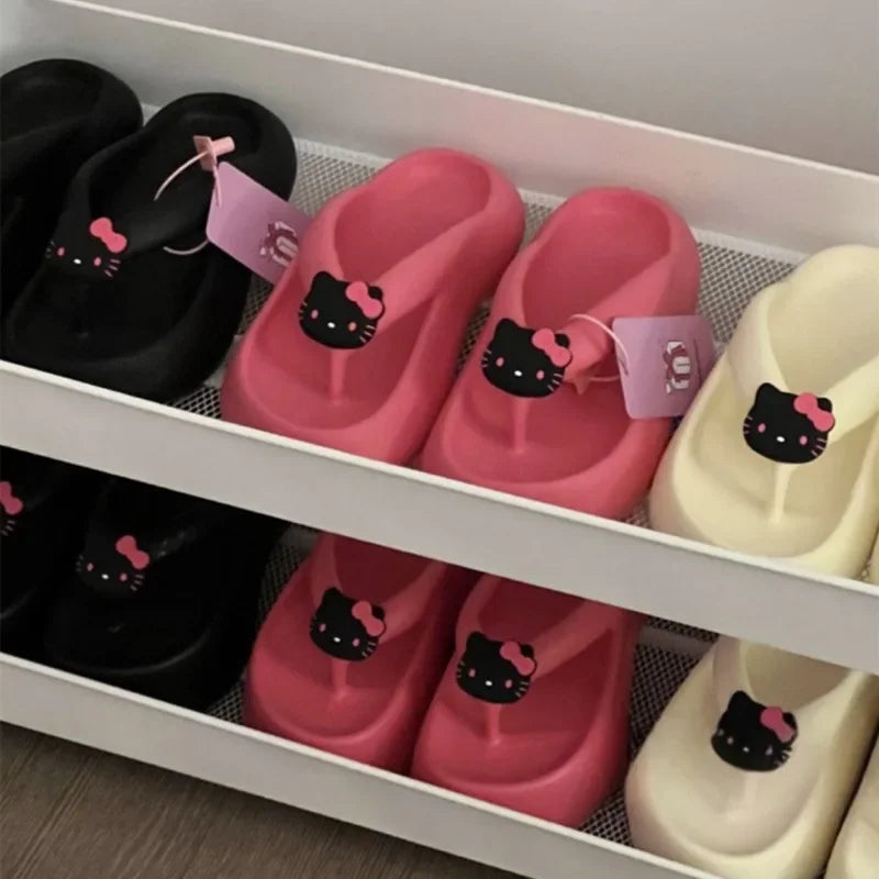 Hello Kitty Y2K Kawaii Thick Slippers