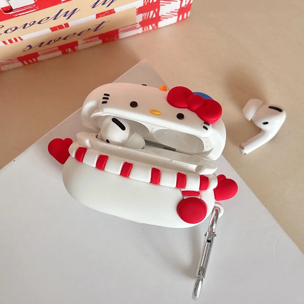 Hello Kitty Snowman AirPods Case