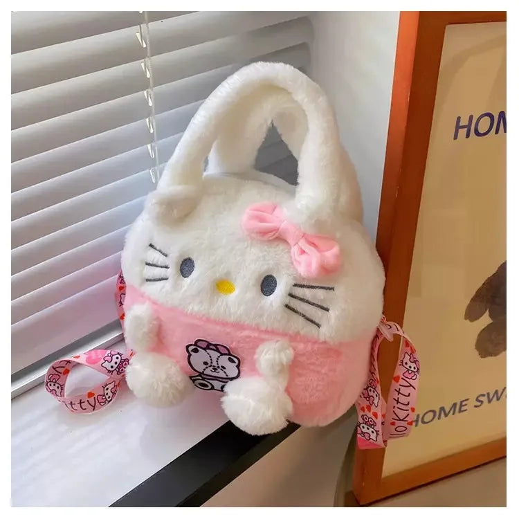 Sanrio Kawaii Plush Fluffy Soft Bag