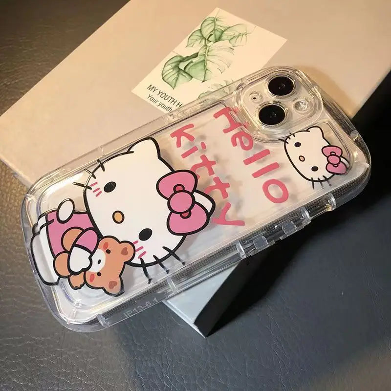 Hello Kitty Clear Teddy Bear Phone Case