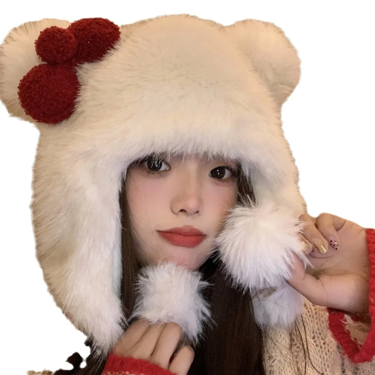 Hello Kitty Kawaii Fluffy Hat