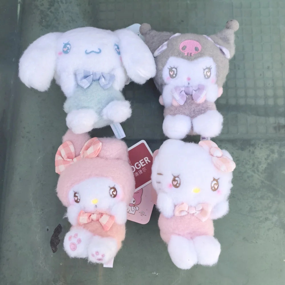 Sanrio Cute My Melody x Pochacco x Hello Kitty x Kuromi x Cinnamoroll Plushie Keychain Pendant