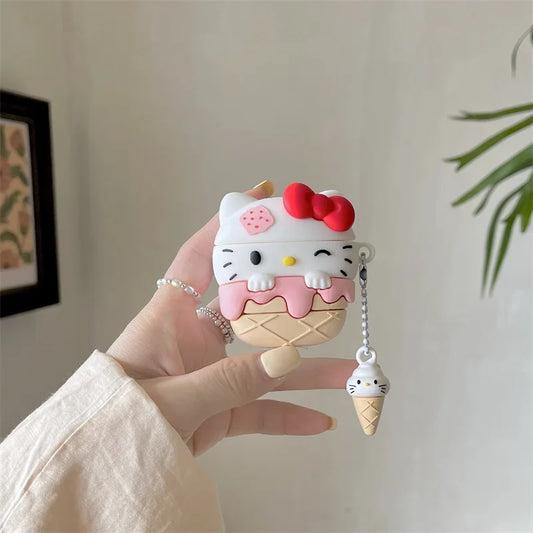 Hello Kitty Ice Cream Airpods Case