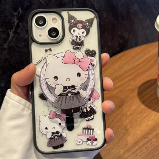 Hello Kitty x My Melody x Kuromi Y2K Magnetic Holder Phone case