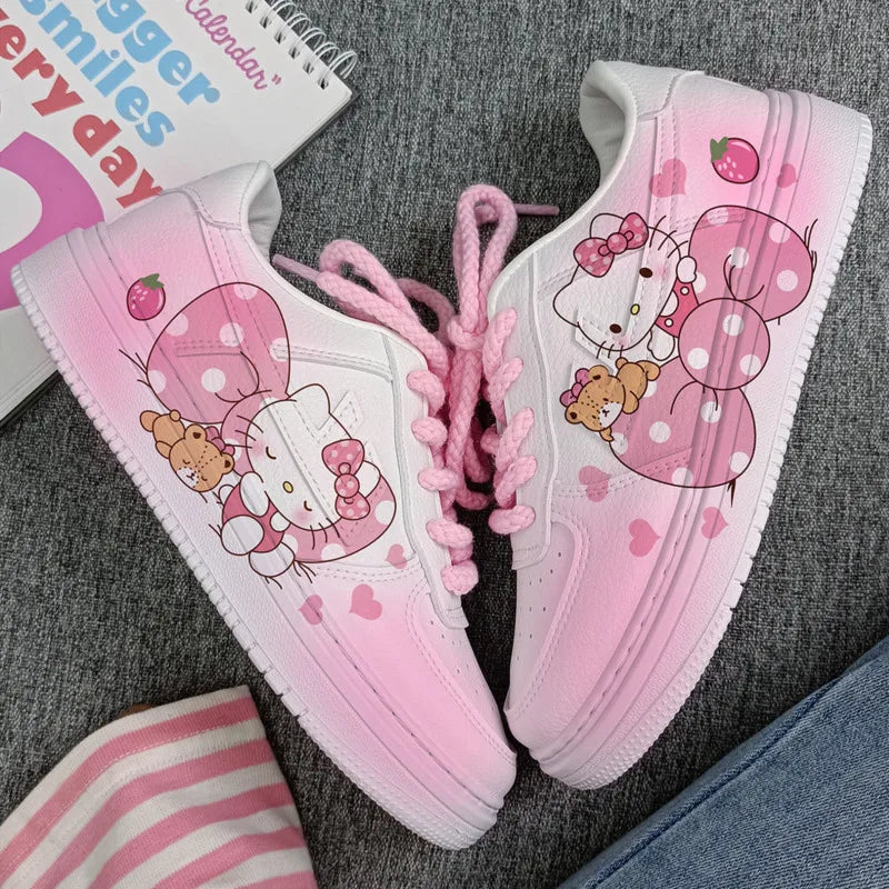 Hello Kitty Kawaii Painted Shoes