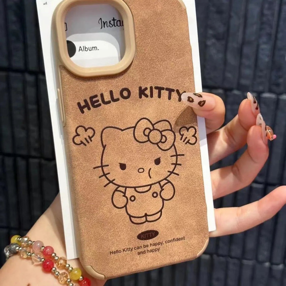 Hello Kitty Tan Brown Phone Case