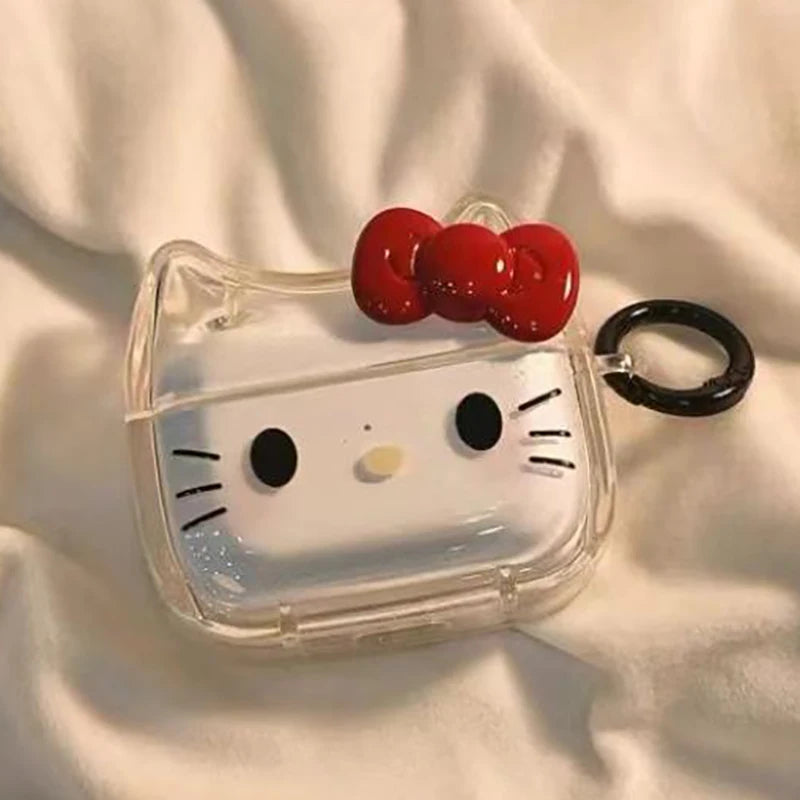 Hello Kitty Cute Clear Airpods Case