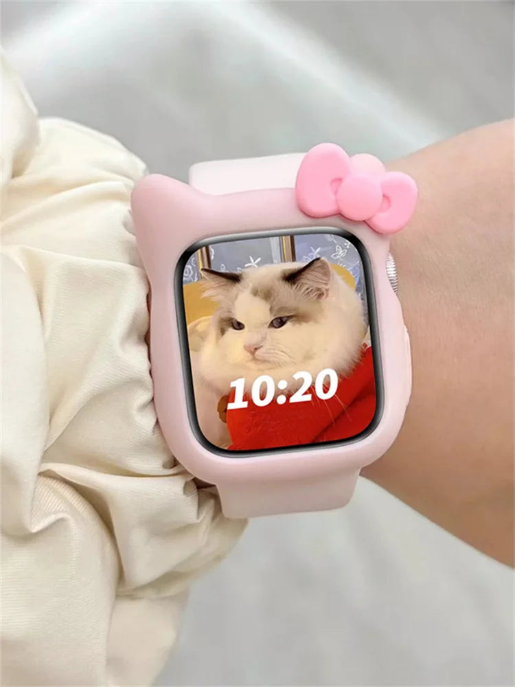 Hello Kitty Y2K Cute Bow iWatch Case