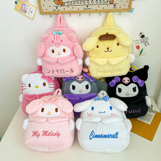 Sanrio Kawaii Plush Backpack Bag