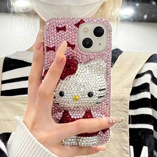 Hello Kitty Bling Bow Rhinestone Phone Case