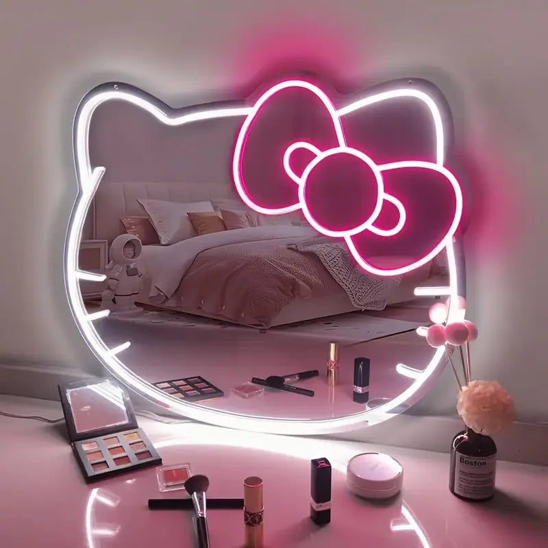 Hello Kitty LED Mirror Neon Light